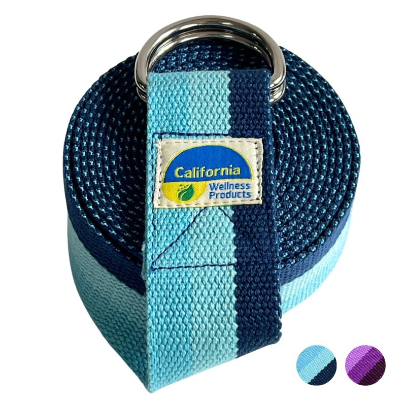 Yoga Belt with Adjustable D-Ring Buckle for Pilates, Gym Workouts & Physical Therapy
