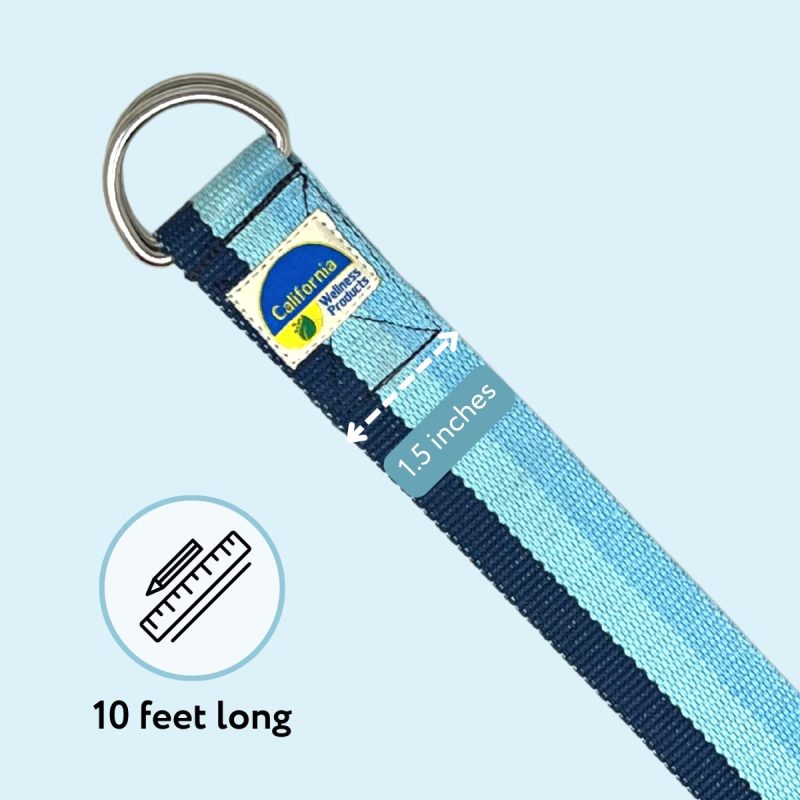 Yoga Belt with Adjustable D-Ring Buckle for Pilates, Gym Workouts & Physical Therapy - Image 4