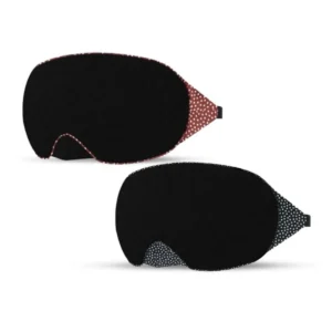 100% Cotton Sleep Mask with Nose Wire & Adjustable Band