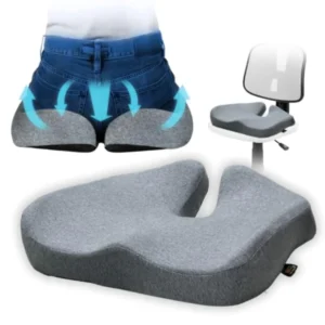Memory Foam Coccyx Seat Cushion for Tailbone, Sciatica, Low Back Pain Relief