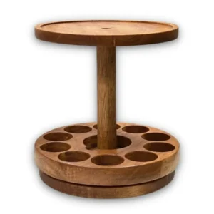 Essential Oil Storage Display Stand | Holds upto 10 Bottles and Diffuser (2-tier)