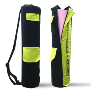 Yoga Mat Bag - Full Zip Carrier Bag with Pockets and Adjustable Strap