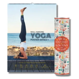 Yoga Poster Series with 362 Yoga Poses to Relieve Stress, Increase Flexibility & Gain Strength