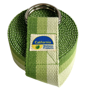 Yoga Belt with Adjustable D-Ring Buckle for Pilates, Gym Workouts & Physical Therapy