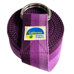 Yoga Belt with Adjustable D-Ring Buckle for Pilates, Gym Workouts & Physical Therapy