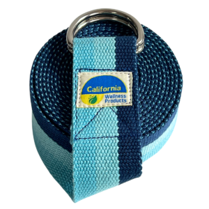 Yoga Belt with Adjustable D-Ring Buckle for Pilates, Gym Workouts & Physical Therapy